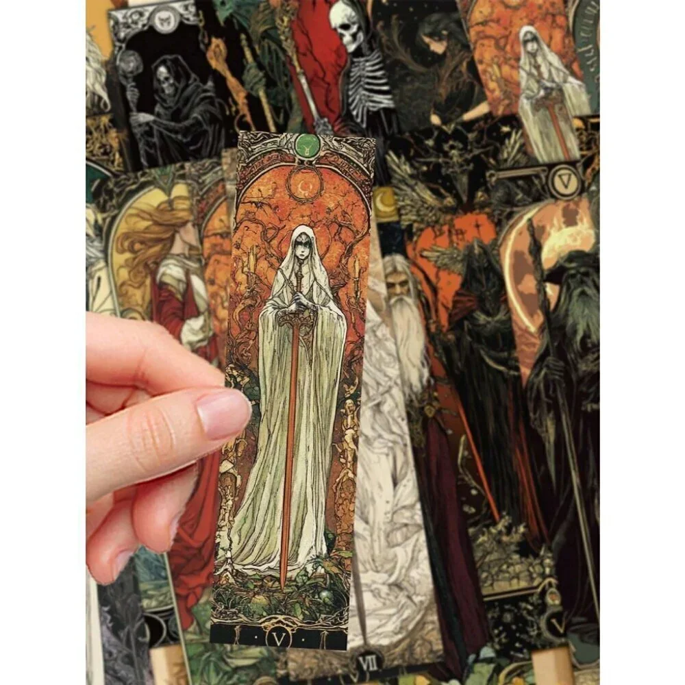 30pcs Vintage Witch Bookmarks Book Decorative Cards Reading Labeling Cards